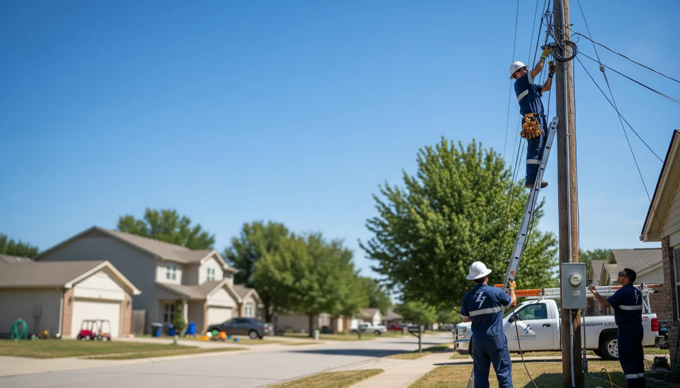 Residential electrician providing installation services in Lake View, SC